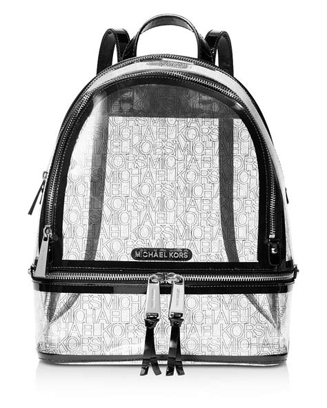 michael kors rucksack fell|Michael Kors clear backpack.